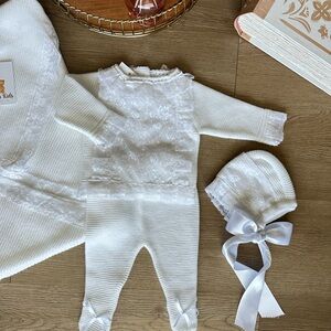 Elegant White Kids One Piece by [Brand]
